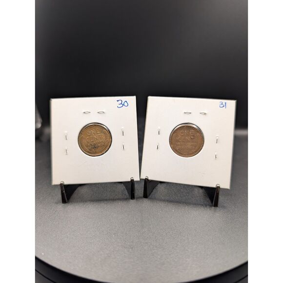 Us Mint Other - 1930 & 1931 Lincoln Wheat Penny Lot – 2 Coins